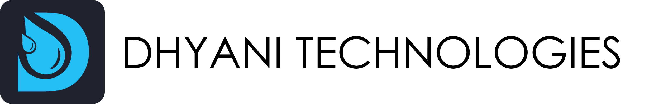 Official logo of Dhyani Technologies, innovating fountain show and lighting control