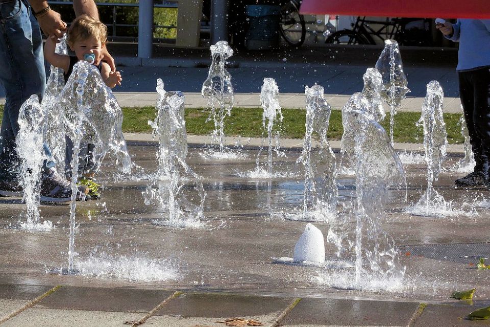 unique custom designed fountain installation