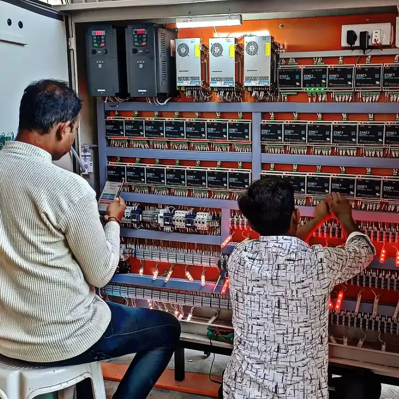 Fountain control panel with advanced lighting control systems and network connections