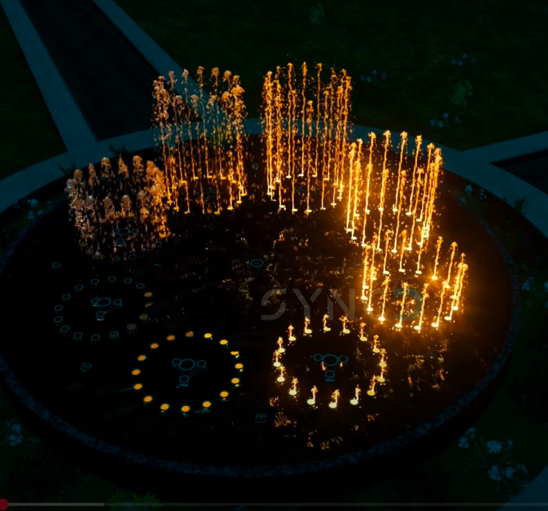 Complete musical fountain solution by Dhyani Technologies from design to AMC with advanced in-house fountain software technology.