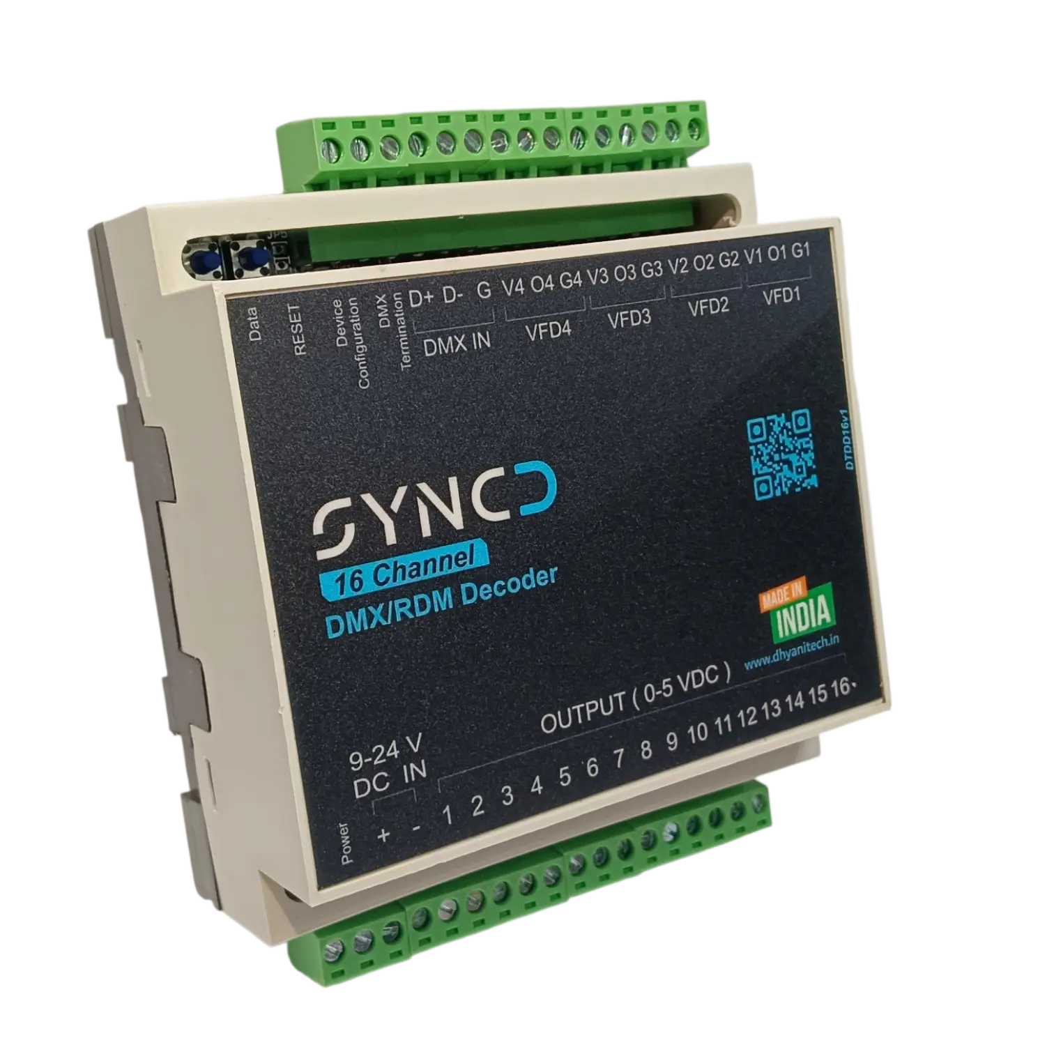 16 Channel DMX-RDM Decoder | RDM Decoder – 16 Channel DMX to PWM Converter