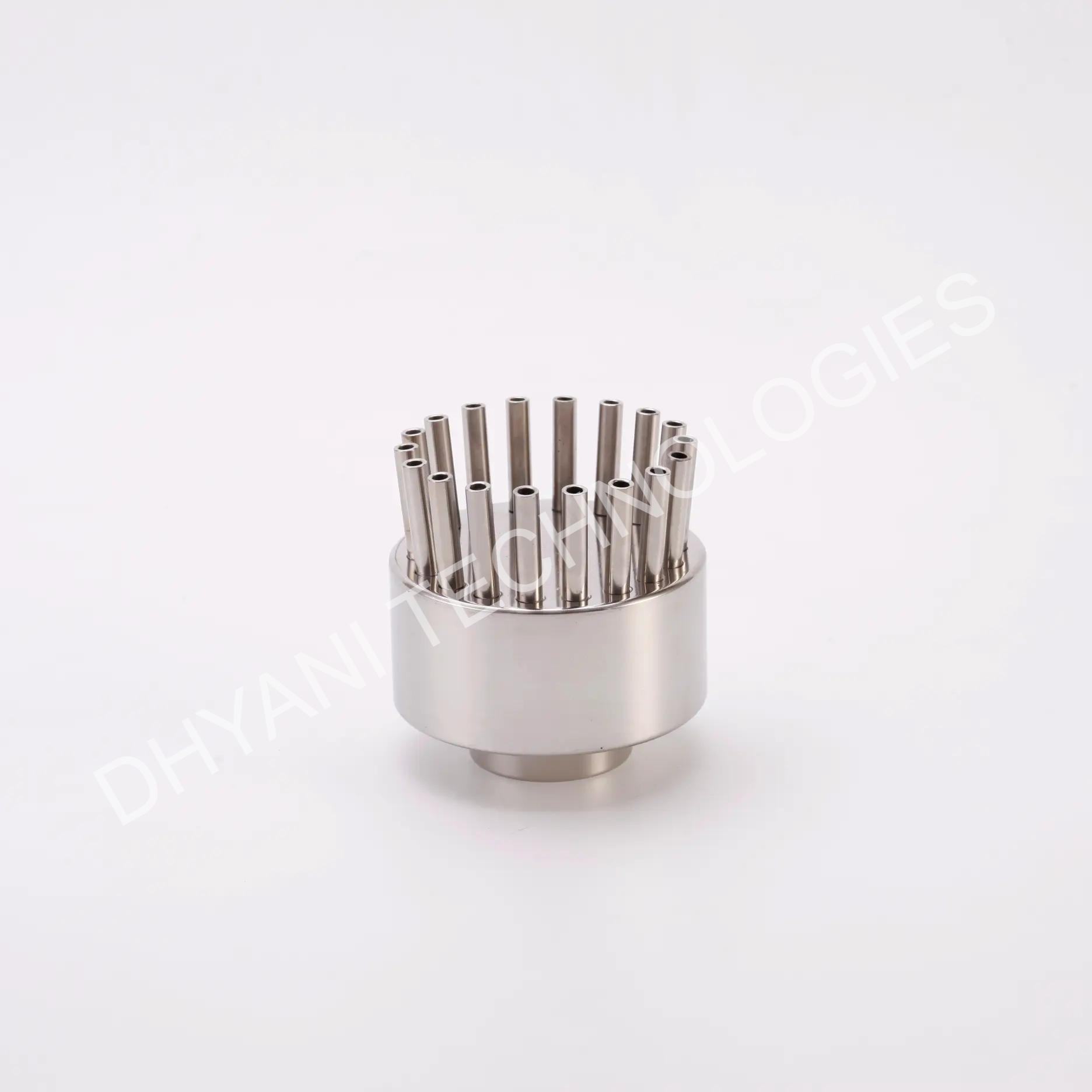 Crown nozzle forming circular ring of water jets