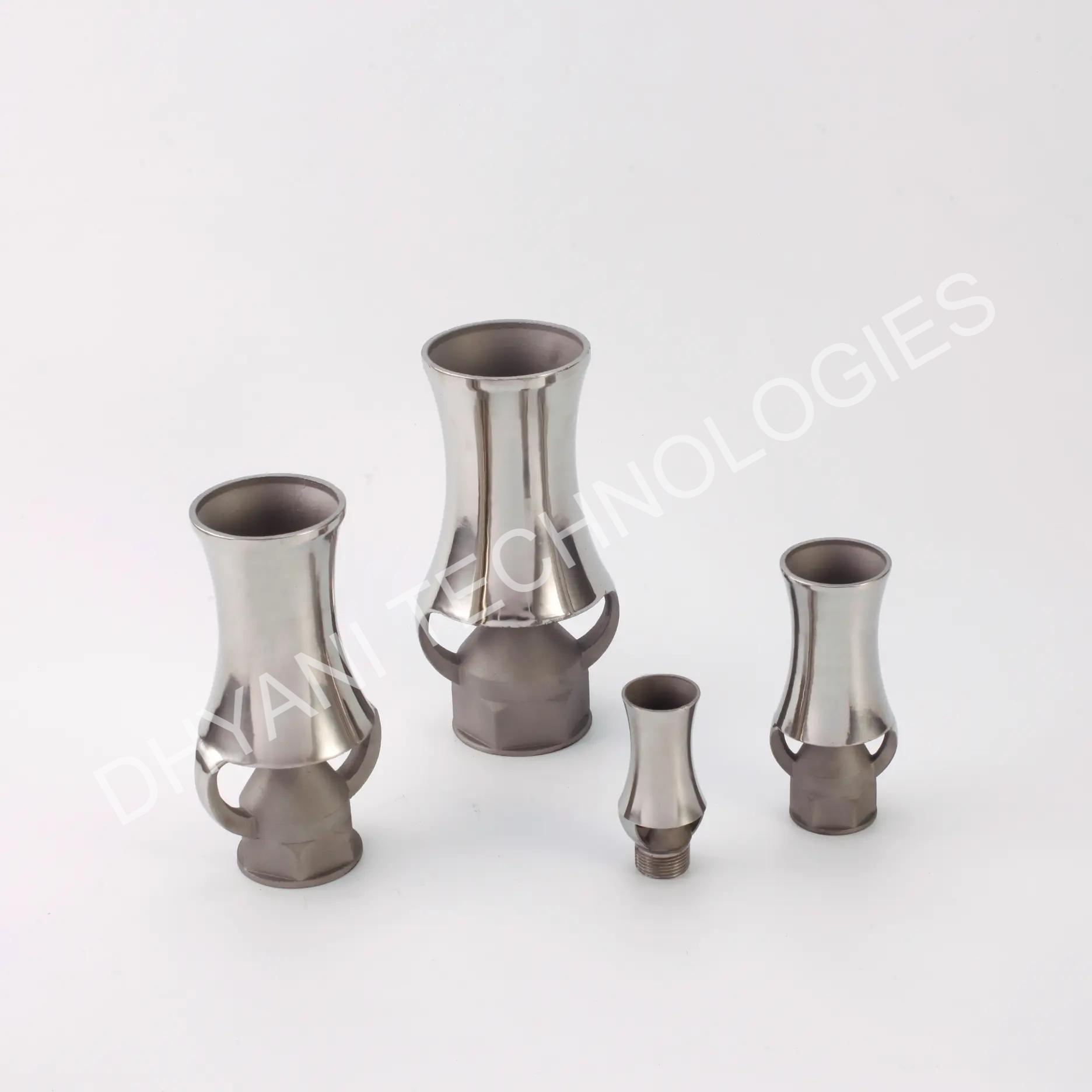Geyser nozzle producing powerful burst water jet