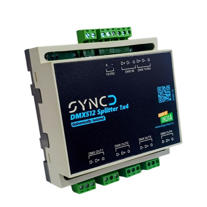 DMX splitter for musical fountain automation