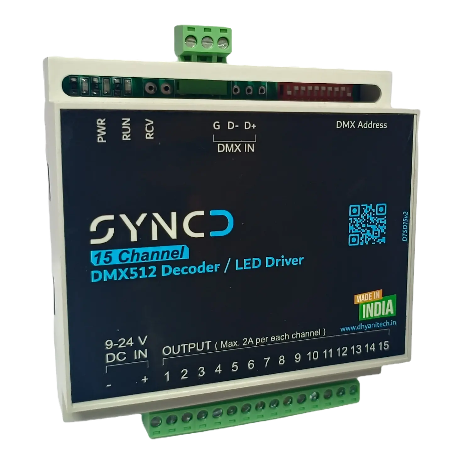 15 CH DMX decoder for fountain lights