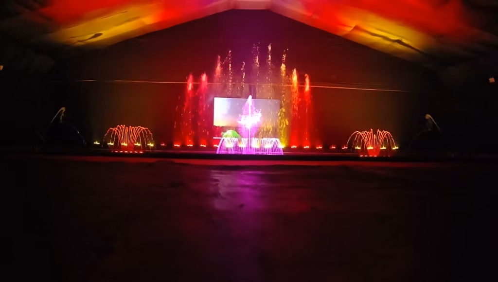 Rental Musical Fountain & Water Show in Anand, Gujarat Video Screen integration for multimedia dancing fountain