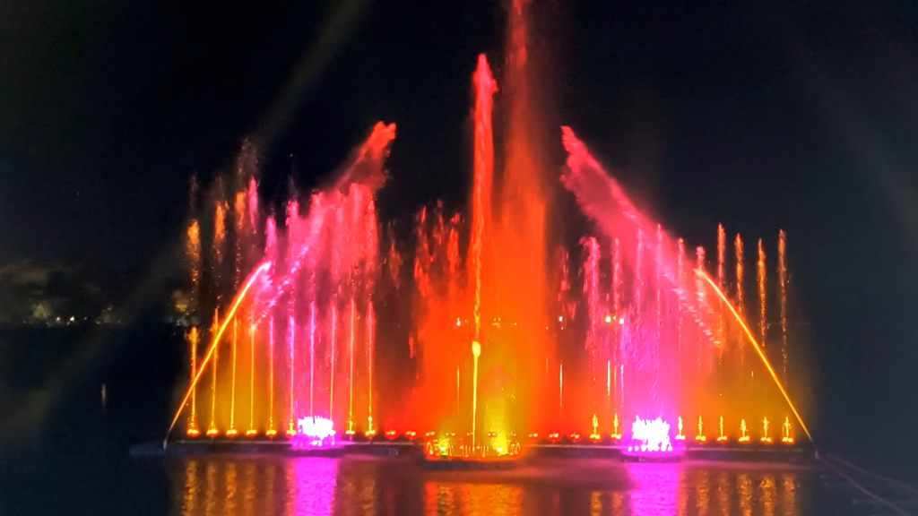 Floating Musical Fountain at Mandvi Lake, Kutch