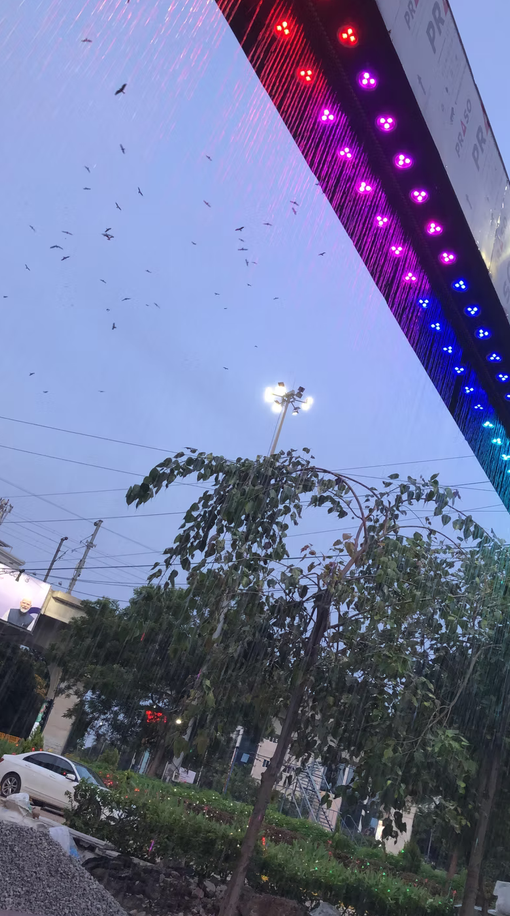 Digital Water Curtain project by Dhyani Technologies Hyderabad